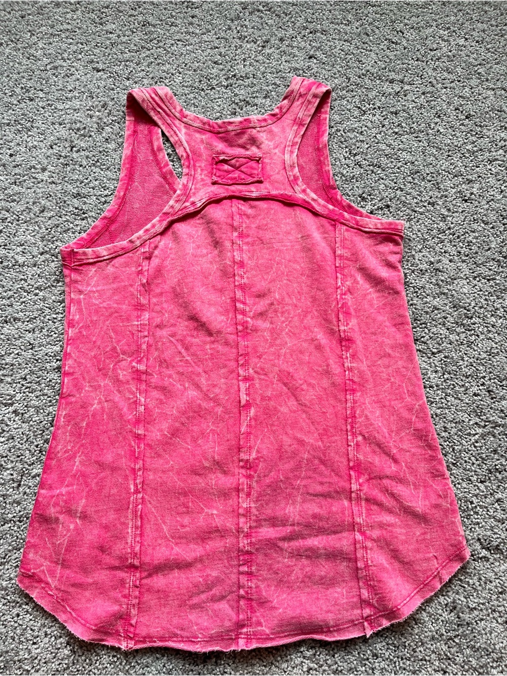 Zenana Outfitters Hot Pink V-Neck Tank Top - Picture 4 of 4